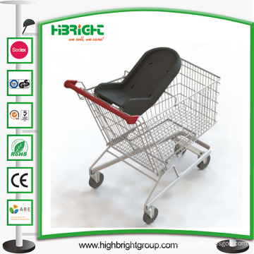 Supermarket Shopping Cart with Baby Seat